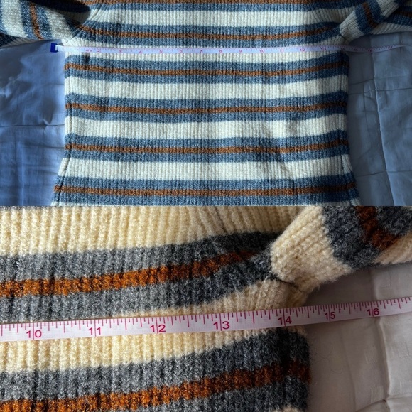 NWT Treasure & Bond Stripe Crewneck Sweater Multi Colour XS - Picture 11 of 15
